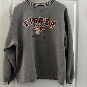 Vintage Disney Gray Tigger Crewneck Sweatshirt